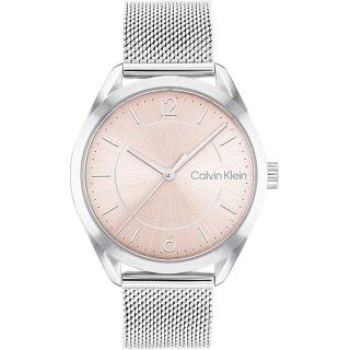 【Calvin Klein 凱文克萊】CK 米蘭帶時尚手錶-36mm/粉(CK25200193)