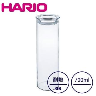 【HARIO】日本製簡約耐熱玻璃保鮮罐 700ml(儲物罐)