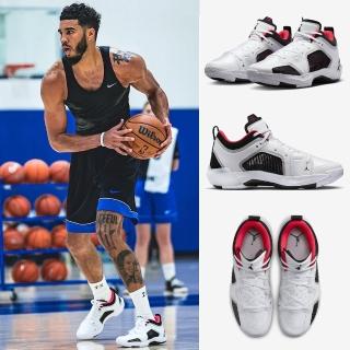 【NIKE 耐吉】籃球鞋 Air Jordan XXXVII Low PF 37 低筒 白 黑 紅 喬丹 男鞋(DQ4123-100)