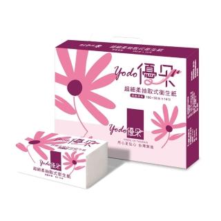 【Yodo優朵】超細柔抽取式花紋衛生紙150抽X70包/箱
