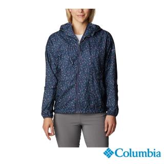 【Columbia 哥倫比亞 官方旗艦】女款- Alpine ChillUPF40防潑水風衣-深藍(UWR73300NY / 2023年春夏)