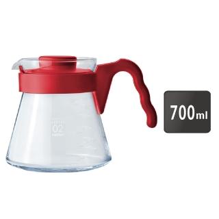 【HARIO】V60好握咖啡壺–緋紅色／700ml(VCS-02)