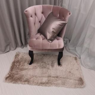 【Fuwaly】艾森斯-灰地毯-60x120cm(簡約 素色 長毛 床邊地毯)