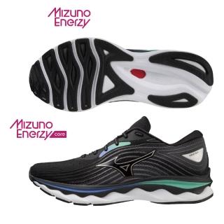 【MIZUNO 美津濃】慢跑鞋 男鞋 運動鞋 緩震 一般型 WAVE SKY 6 黑 J1GC220255