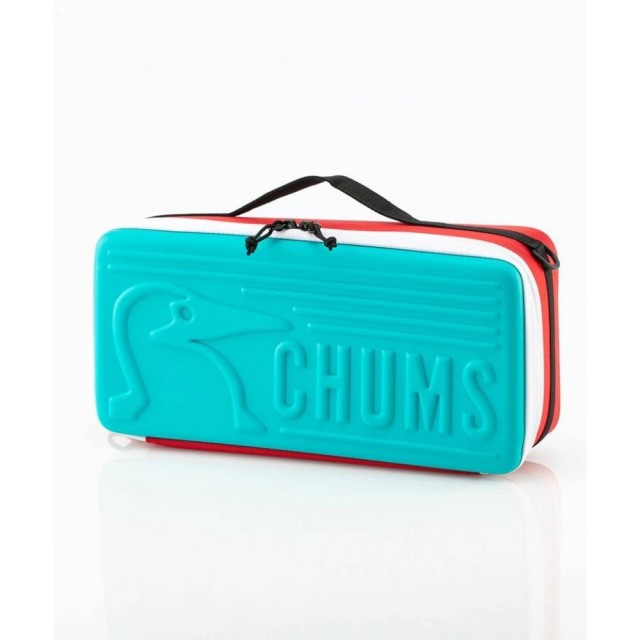 【CHUMS】CHUMS Booby Multi Hard Case Slim 收納盒 藍綠/紅 休閒(CH621195T010)