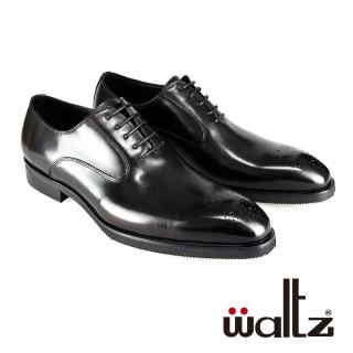 【Waltz】英倫紳士 經典雕花 真皮紳士鞋 皮鞋(211054-02 華爾滋皮鞋)