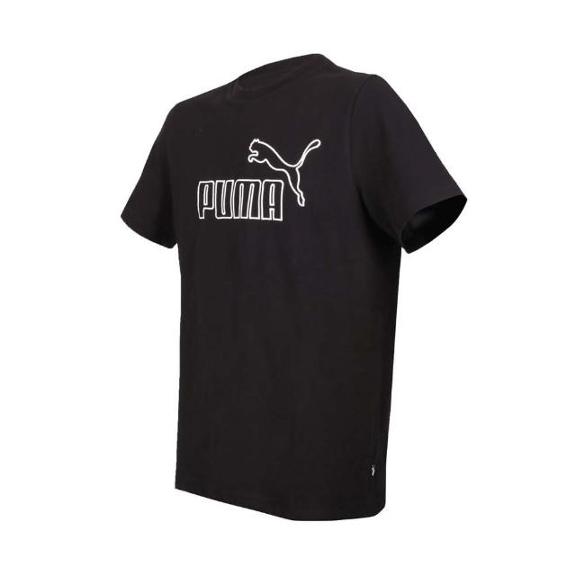 【PUMA】ESS PIQUE 男基本系列短袖T恤-歐規 休閒 上衣 慢跑 黑白(67338501)