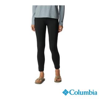 【Columbia 哥倫比亞 官方旗艦】女款-Boundless Trek快排內搭褲-黑色(UAR78140BK)