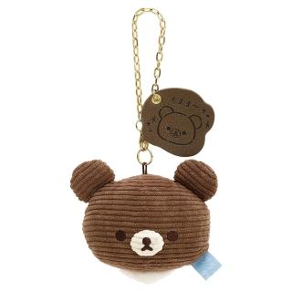 【San-X】拉拉熊 懶懶熊 療癒系列 燈芯絨絨毛吊飾 蜜茶熊(Rilakkuma)