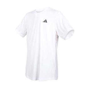 【adidas 愛迪達】男短袖T恤-運動 上衣 吸濕排汗 愛迪達 白黑(HS3261)