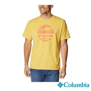 【Columbia 哥倫比亞 官方旗艦】男款-Mens Sun TrekUPF50快排短袖上衣-黃色(UAE08060YL / 2023春夏)