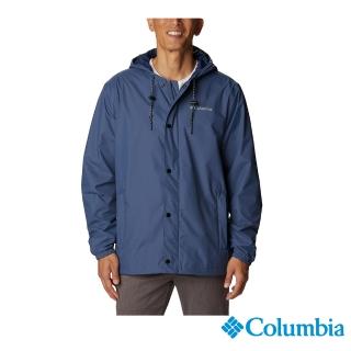 【Columbia 哥倫比亞 官方旗艦】男款-Cedar CliffOmni-Tech防水外套-墨藍(UWM34310IB)