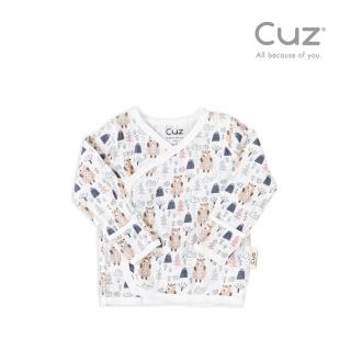 【Cuz】棕熊好脾氣-有機棉反摺袖肚衣(0-3m)