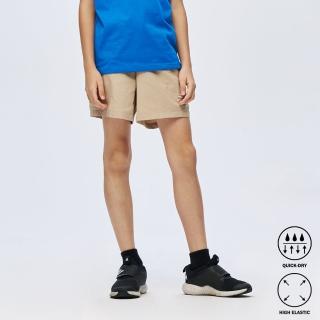 【BATIS 巴帝斯】戶外彈性簡約短褲 - 男童 - 兩色(吸濕排汗、彈力)