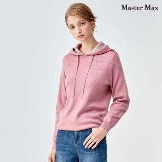 【Master Max】柔軟舒適簡單款連帽針織上衣(8228046)