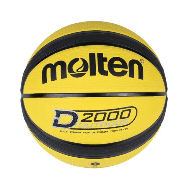【MOLTEN】籃球 12片 深溝 橡膠 7號球 標準 室內外 運動 訓練 黃黑(B7D2005-YK)