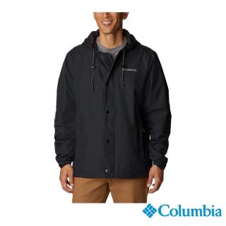 【Columbia 哥倫比亞 官方旗艦】男款-Cedar CliffOmni-Tech防水外套-黑色(UWM34310BK)