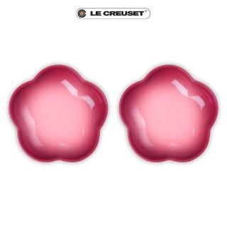 【Le Creuset】瓷器花型盤 20 cm-中(櫻花粉)