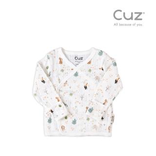 【Cuz】波拉波拉島-有機棉反摺袖肚衣(0-3m)