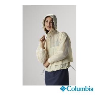 【Columbia 哥倫比亞 官方旗艦】女款-Paracutie防潑水外套-淺卡其(UWR81420HI)