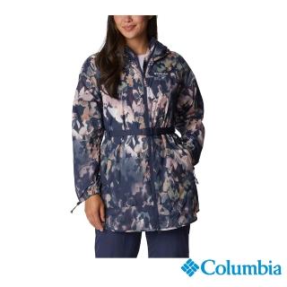 【Columbia 哥倫比亞 官方旗艦】女款-ParketteUPF50長版外套-印花(UWL26850FW)
