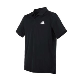 【adidas 愛迪達】男短袖POLO衫-亞規 運動 訓練 上衣 吸濕排汗 黑白(HS3278)