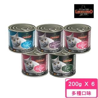 【LEONARDO 里奧納多】精燉鮮肉成貓主食罐 200g*6罐組(貓罐)