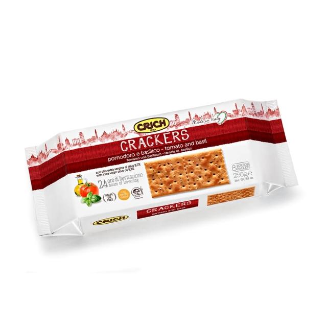 【CRICH 克里奇】義大利蕃茄羅勒蘇打餅250g