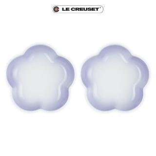 【Le Creuset】瓷器花型盤 20 cm-中(淡粉紫)