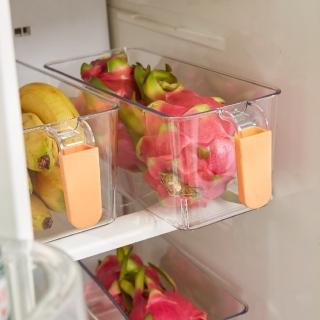 【帕斯特收納生活】4入/小號窄款-透明冰箱蔬果收納盒 廚房收納 生鮮分類盒 多功能儲物盒(收納盒)