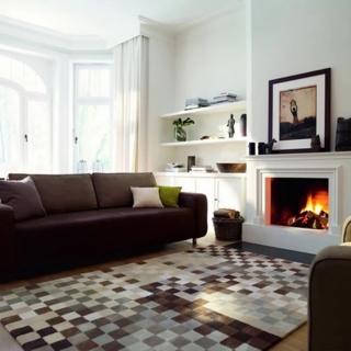 【Fuwaly】德國Esprit home 穹熙地毯-200x300cm ESP2834-05(客廳沙發 棕色 馬賽克 柔軟)