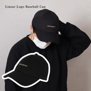【NEW BALANCE】帽子 Linear 男女 老帽 棒球帽 老帽 基本款 刺繡 百搭 NB(LAH21100BK)