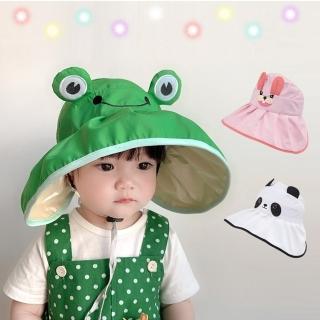 【Baby 童衣】兒童遮陽帽 可調節動物造型空頂帽子 89046(共３款)