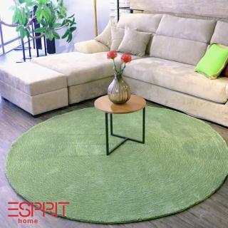 【Fuwaly】德國Esprit home 履草圓形地毯-Φ200cm ESP3307-05(綠色 簡約 柔軟)
