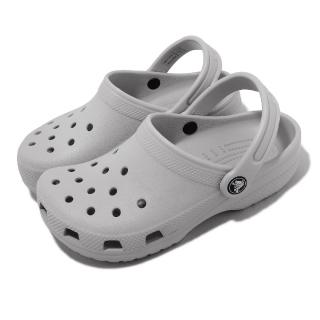 【Crocs】涼拖鞋 Classic Clog K 童鞋 大童 灰 大氣灰 洞洞鞋 克駱格 卡駱馳(2069911FT)