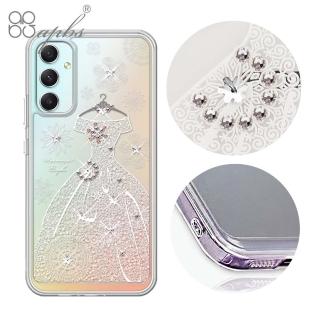 【apbs】Samsung Galaxy A34 5G 防震雙料水晶彩鑽手機殼(禮服)