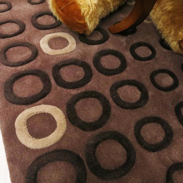 【Fuwaly】德國Esprit home 棕格地毯-70x140cm ESP3401-05(床邊地毯 小條毯 柔軟 厚實)