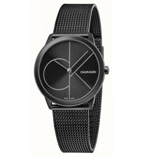 【Calvin Klein 凱文克萊】Calvin Klein LOGO主義當道米蘭風格優質時尚腕錶-35mm-銀黑-K3M5245X