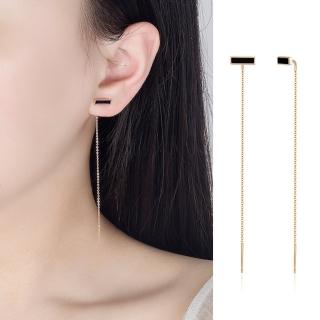 【Emi 艾迷】朴敏英同款 簡約氣質流線925銀針耳環(韓劇 氣象廳的人們)