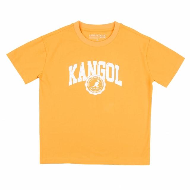 【KANGOL】童裝 短T 橘 袋鼠LOGO 短袖 上衣(6326101762)