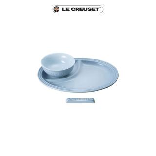 【Le Creuset】瓷器兒童餐具組 - 3入(海岸藍)
