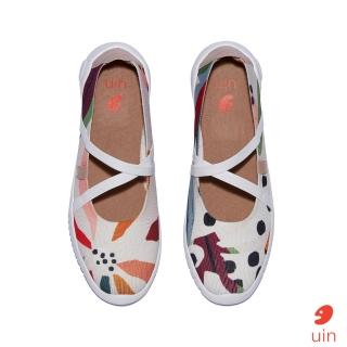 【uin】西班牙原創設計 女鞋 梅若卡7繪春彩繪休閒鞋W1620734(彩繪)