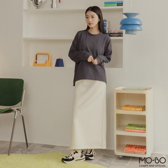 【MO-BO】拼接設計感寬鬆剪裁上衣(上衣)