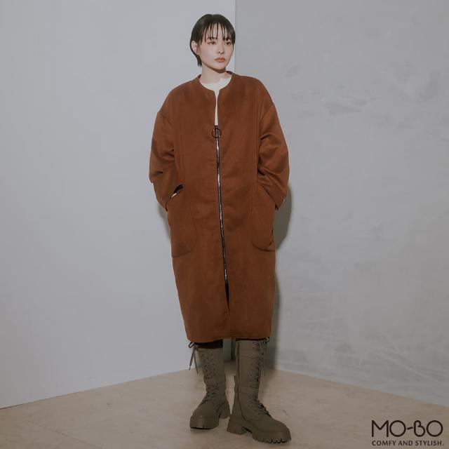 【MO-BO】大圓環拉鏈長版外套(外套)