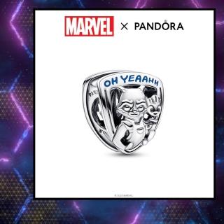 【Pandora 官方直營】Marvel《星際異攻隊》火箭浣熊與格魯特徽章造型串飾-絕版品