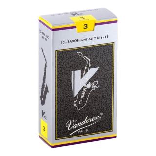 【Vandoren】A-V12 法國 Vandoren V12 中音薩克斯風竹片 銀盒 10片裝(Alto SAX REEDS)