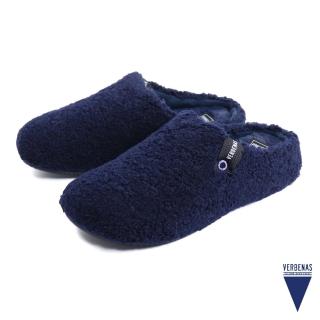 【VERBENAS】潮流保暖毛絨包頭拖鞋 海軍藍(500570-BU)