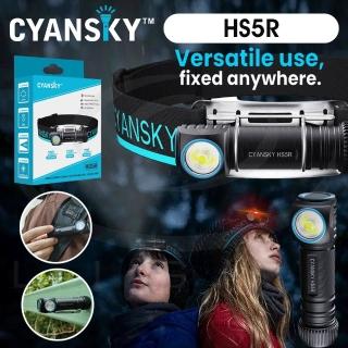 【CYANSKY】錸特光電 HS5R 1300流明(多功能 L型頭燈 EDC手電筒 防水 紅光 登山 工作燈)