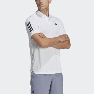 【adidas 愛迪達】Club 3str Polo 男 POLO衫 短袖 上衣 運動 網球 訓練 亞洲版 白(HS3268)