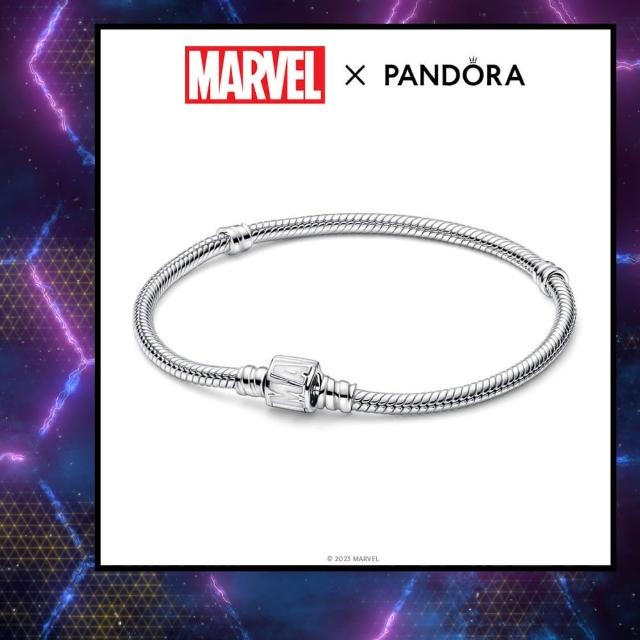 【Pandora 官方直營】Pandora Moments 系列 Marvel 飾釦蛇形手鏈
